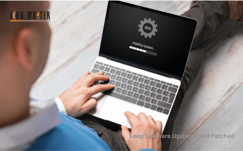 a person using a laptop